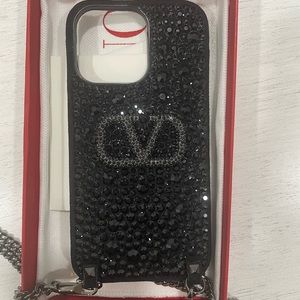 Valentino V-Plaque iPhone Case with Swarovski crystals
